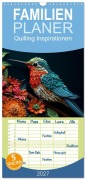 Cover-Bild zum Titel 'Familienplaner 2027 - Quilling Inspirationen mit 5 Spalten (Wandkalender, 21 x 45 cm) CALVENDO' von 'Kerstin Waurick'