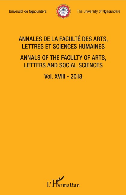 Annales de la faculté des arts, lettres et sciences humaines Vol XVIII - 2018 - Collectif