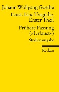 Faust. Eine Tragödie. Erster Teil - Frühere Fassung ("Urfaust") - Paralipomena - Johann Wolfgang Goethe