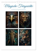 Cover-Bild zum Titel 'Magische Tiergesichter (Wandkalender 2026 DIN A4 hoch), CALVENDO Monatskalender' von 'Steffen Gierok-Latniak'