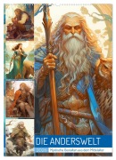 Cover-Bild zum Titel 'Die Anderswelt. Mystische Gestalten aus dem Mittelalter (Wandkalender 2026 DIN A2 hoch), CALVENDO Monatskalender' von 'Rose Hurley'