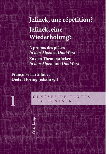 Jelinek, une répétition ?- Jelinek, eine Wiederholung? - 