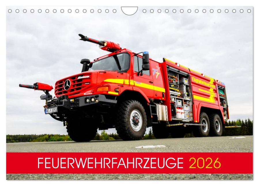 Feuerwehrfahrzeuge (Wandkalender 2026 DIN A4 quer), CALVENDO Monatskalender - Mh CONNECT 112 Marcus Heinz