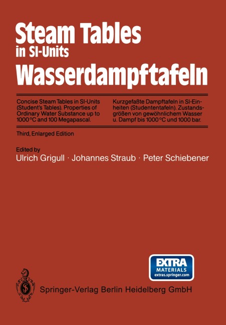 Steam Tables in SI-Units / Wasserdampftafeln - 