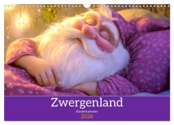 Cover-Bild zum Titel 'Zwergenland - Kinderkalender (Wandkalender 2026 DIN A3 quer), CALVENDO Monatskalender' von 'Liselotte Brunner-Klaus'