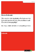 Cover-Bild zum Titel 'Wie stark ist die legislative Performanz der föderalistischen Staaten Deutschland und Österreich ausgeprägt?' von 'Florian Rotkowski'