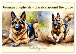 German Shepherds - classics around the globe (Wall Calendar 2026 DIN A2 landscape), CALVENDO 12 Month Wall Calendar - Claudia Kleemann