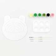 Malen nach Zahlen Set, Frosch, FSC 100%, Inhalt: 1 Malkarton, 6 Acrylfarben für ein Motiv, 3 Pinsel, 1 Malpalette - 
