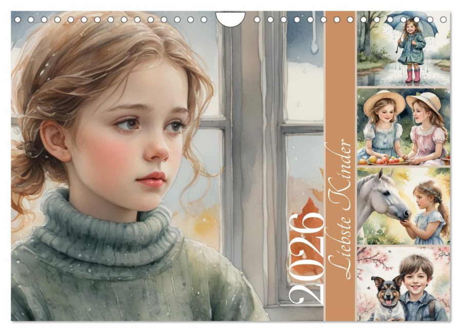 Liebste Kinder (Wandkalender 2026 DIN A4 quer), CALVENDO Monatskalender - Babette Whitter