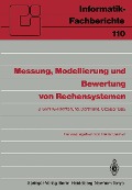 Cover-Bild zum Titel 'Messung, Modellierung und Bewertung von Rechensystemen' von ''