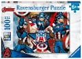 Cover-Bild zum Titel 'Kinderpuzzle 100 XXL Teile - Marvel Avengers - Der erste Avenger' von ''