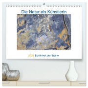 Die Natur als Künstlerin - Schönheit der Steine (hochwertiger Premium Wandkalender 2026 DIN A2 quer), Kunstdruck in Hochglanz - Viktoria Baier