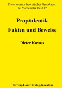 Cover-Bild zum Titel 'Propädeutik' von 'Dieter Kovacs'
