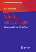 Cover-Bild zum Titel 'Schriften zur Soziologie' von 'Karl Mannheim'