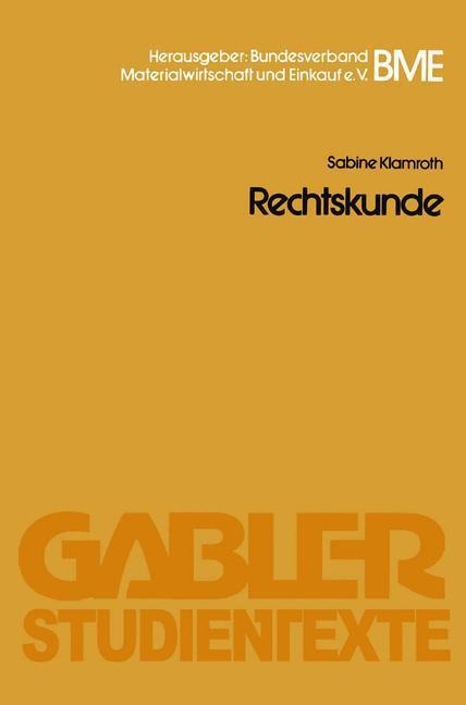 Rechtskunde - Sabine Klamroth