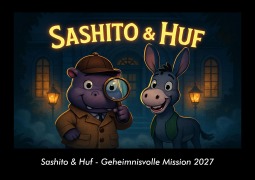 Cover-Bild zum Titel 'Sashito & Huf - Geheimnisvolle Mission 2027 Fotokalender DIN A3' von 'Tobias Schmitt, Kevin Heber'