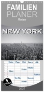 Cover-Bild zum Titel 'Familienplaner 2027 - New York in schwarz weiss mit 5 Spalten (Wandkalender, 21 x 45 cm) CALVENDO' von 'Robert Styppa'