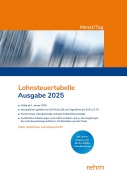 Cover-Bild zum Titel 'Lohnsteuertabelle Monat/Tag 2025' von ''