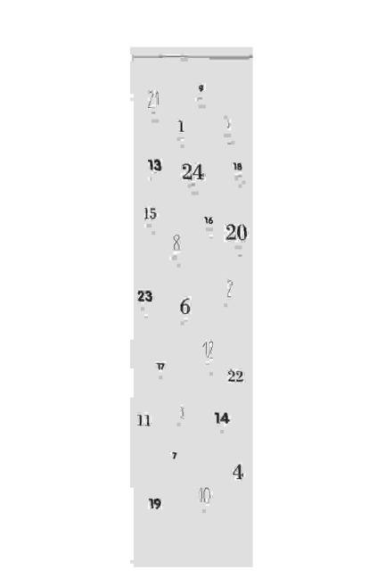 Stickpackung Vorgezeichnet, Adventskalender Zahlen - 