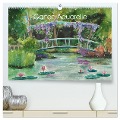 Garten Aquarelle (hochwertiger Premium Wandkalender 2025 DIN A2 quer), Kunstdruck in Hochglanz - Jitka Krause