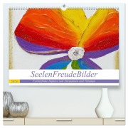 Cover-Bild zum Titel 'SeelenFreudeBilder - Farbenfrohe Impulse zum Entspannen und Träumen (hochwertiger Premium Wandkalender 2026 DIN A2 quer), Kunstdruck in Hochglanz' von 'Elke Ulrike Weigel'