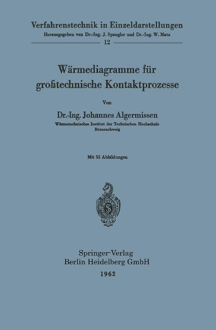 Wärmediagramme für großtechnische Kontaktprozesse - Johannes Algermissen