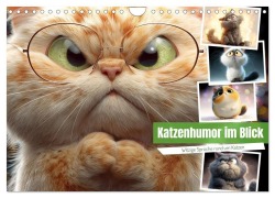 Cover-Bild zum Titel 'Katzenhumor im Blick (Wandkalender 2026 DIN A4 quer), CALVENDO Monatskalender' von 'Steffen Gierok-Latniak'