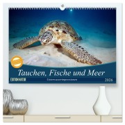 Cover-Bild zum Titel 'Tauchen, Fische und Meer (hochwertiger Premium Wandkalender 2026 DIN A2 quer), Kunstdruck in Hochglanz' von 'Sven Gruse'