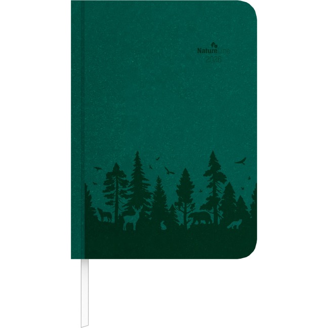 Wochen-Minitimer Nature Line Forest 2026 - Taschen-Kalender A6 - 1 Woche 2 Seiten - 192 Seiten - Umwelt-Kalender - mit Hardcover - Alpha Edition - 