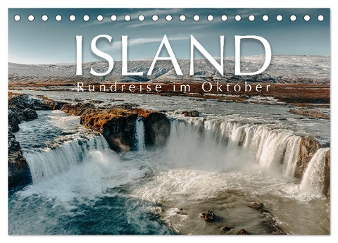 Island - Rundreise im Oktober (Tischkalender 2024 DIN A5 quer), CALVENDO Monatskalender - Monika Schöb