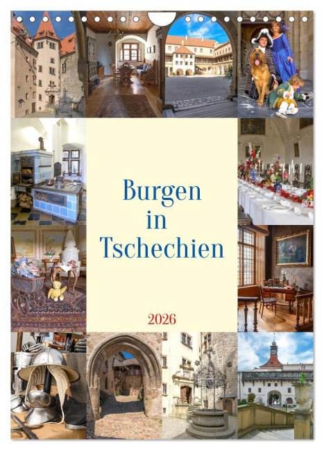 Burgen in Tschechien (Wandkalender 2026 DIN A4 hoch), CALVENDO Monatskalender - Bodo Schmidt