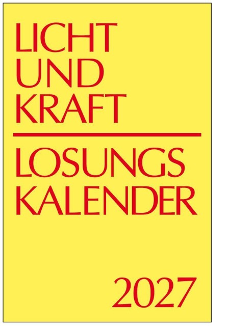 Licht und Kraft/Losungskalender 2027 Reiseausgabe - 