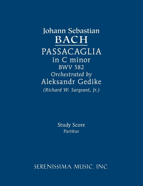 Passacaglia in C minor, BWV 582 - Johann Sebastian Bach