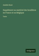 Cover-Bild zum Titel 'Supplément au matériel des houillères en France et en Belgique' von 'Amédée Burat'