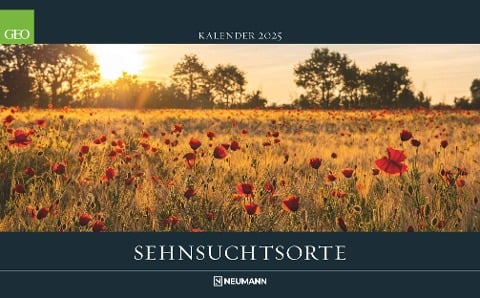 GEO Sehnsuchtsorte 2025 - Wand-Kalender - Reise-Kalender - Poster-Kalender - 58x36 - 