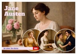 Cover-Bild zum Titel 'Jane Austen (Wandkalender 2026 DIN A3 quer), CALVENDO Monatskalender' von 'Steffani Lehmann'