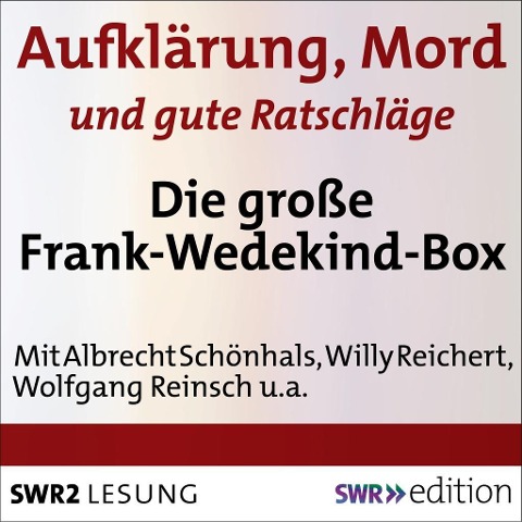 Aufklärung, Mord und gute Ratschläge - Frank Wedekind