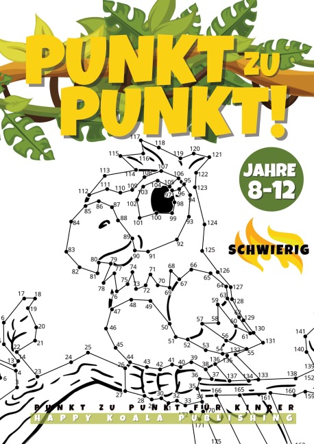 Punkt zu Punkt Kinder ab 8-12 schwierig - Happy Koala Publishing