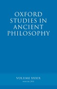 Cover-Bild zum Titel 'Oxford Studies in Ancient Philosophy volume 39' von ''
