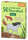 Cover-Bild zum Titel '50 wundersame Tierrätsel - Wald' von 'Inga Marie Ramcke'