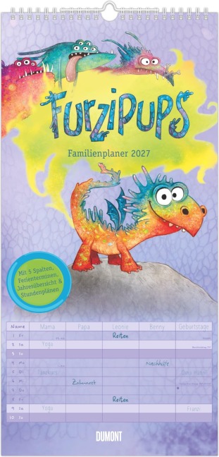 Familienplaner Furzipups der Knatterdrache 2027 - 
