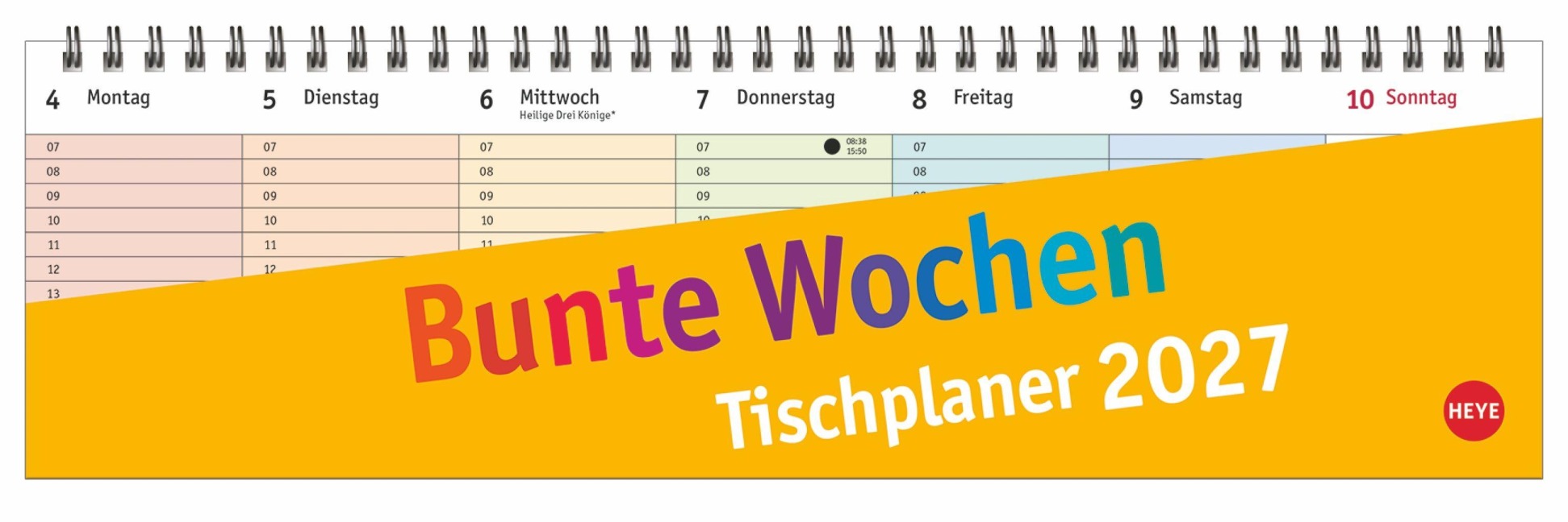 Bunte Wochen Wochenquerplaner 2027 - 