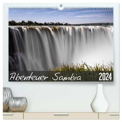 Abenteuer Sambia (hochwertiger Premium Wandkalender 2024 DIN A2 quer), Kunstdruck in Hochglanz - Carsten Und Stefanie Krüger