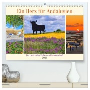 Cover-Bild zum Titel 'Ein Herz für Andalusien (hochwertiger Premium Wandkalender 2026 DIN A2 quer), Kunstdruck in Hochglanz' von 'Christa Kramer'