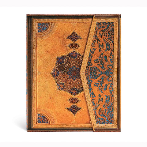 Paperblanks | Safavid | Safavid Binding Art | Hardcover | Ultra | Lined | Wrap Closure | 144 Pg | 120 GSM - 
