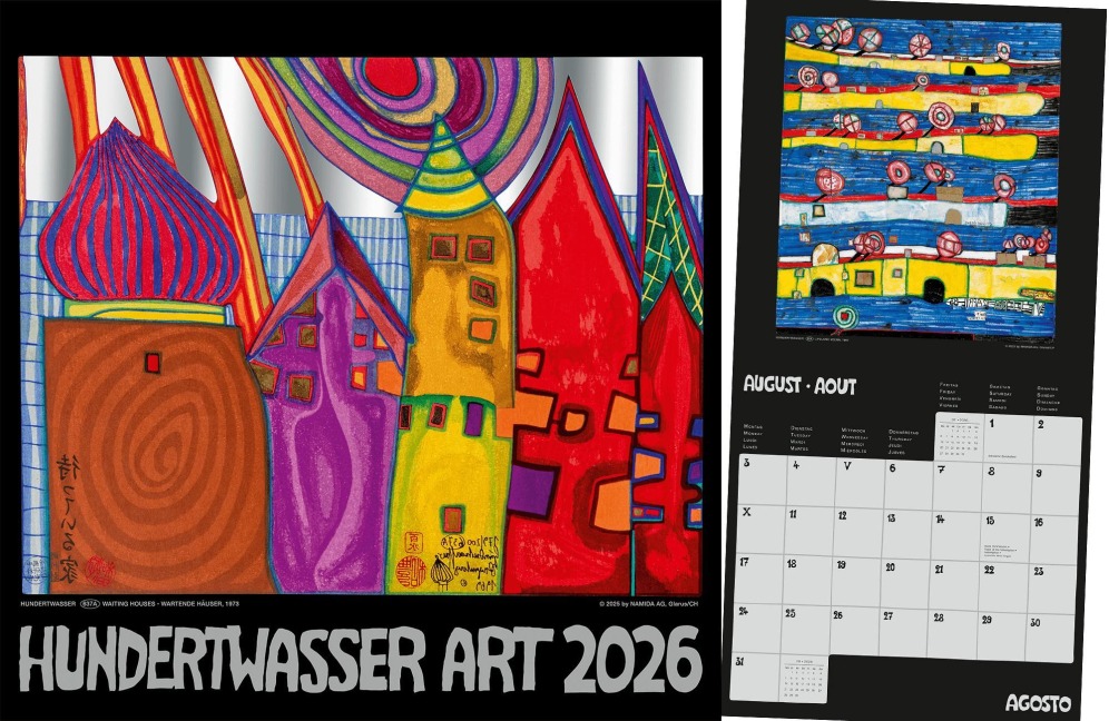 Hundertwasser Broschürenkalender Art 2026 - 