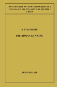 Cover-Bild zum Titel 'Die Biogenen Amine' von 'Markus Guggenheim'