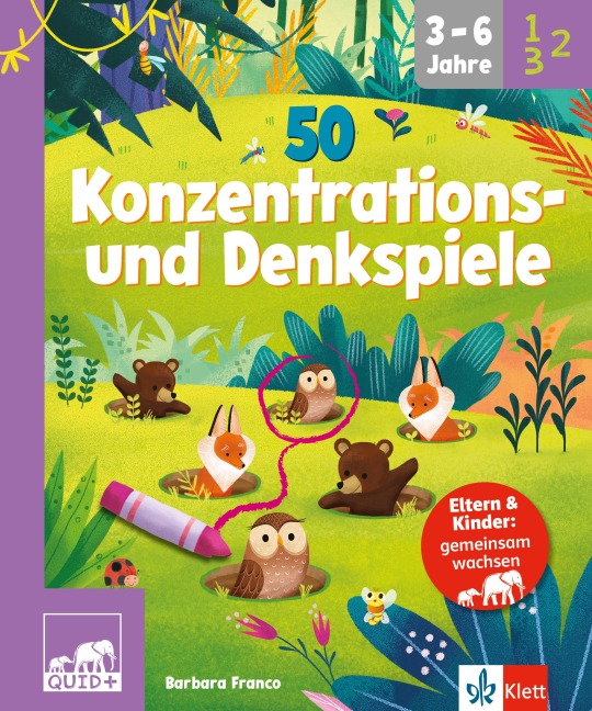 QUID+ 50 Konzentrations- und Denkspiele - 