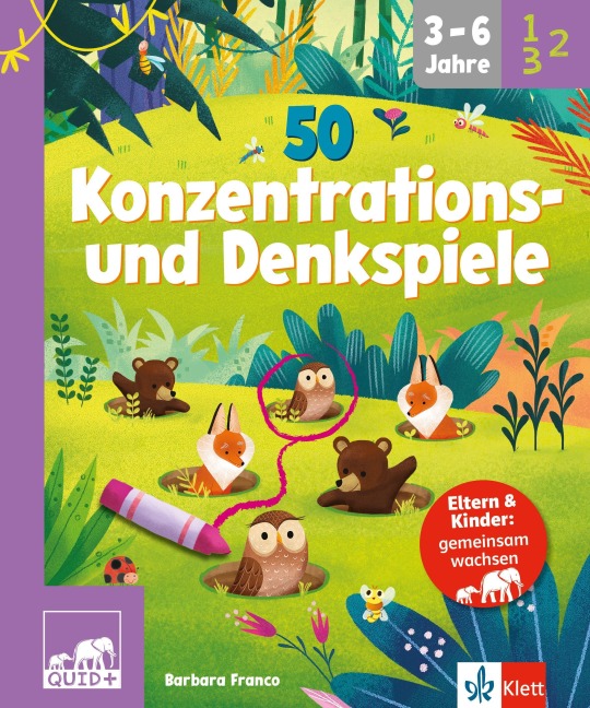 QUID+ 50 Konzentrations- und Denkspiele - 