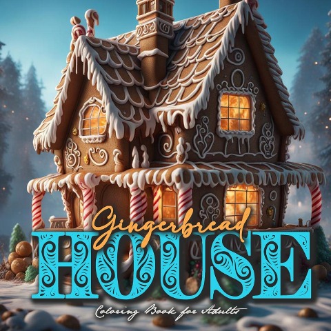 Gingerbread Houses Coloring Book for Adults - Monsoon Publishing